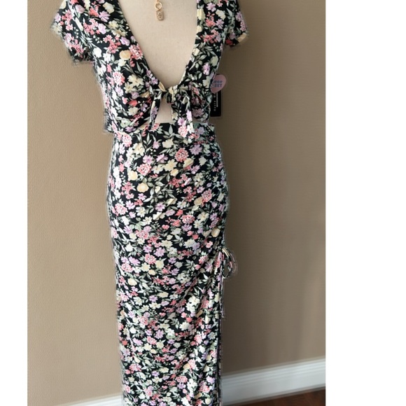 Floral print crop top and skirt set - Picture 4 of 10